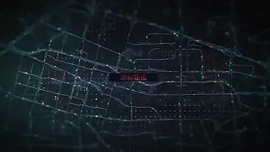 科技科幻地图定位酷炫梦幻AE舞台背景视频的预览图
